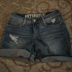 #Hydrauclic jean shorts